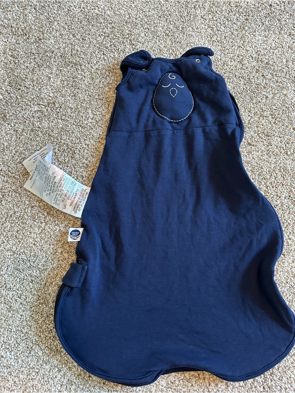 Nested Bean Infant Sleep Sack with Embroidered Chick - 0-6 months